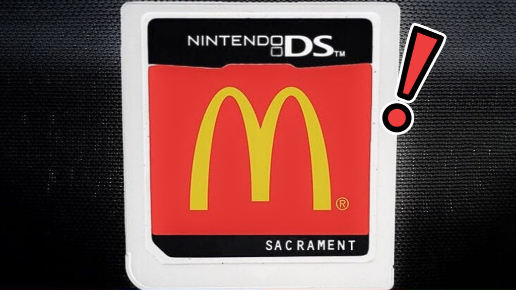 =McDonald's, cartucho de treinamento, Nintendo DS, retro, arquivamento, hardware