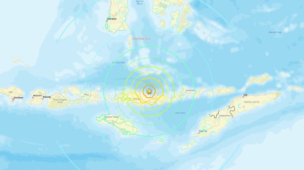 =Indonésia, alerta de tsunami, magnitude 7,7, sismo, Pacífico, sensor