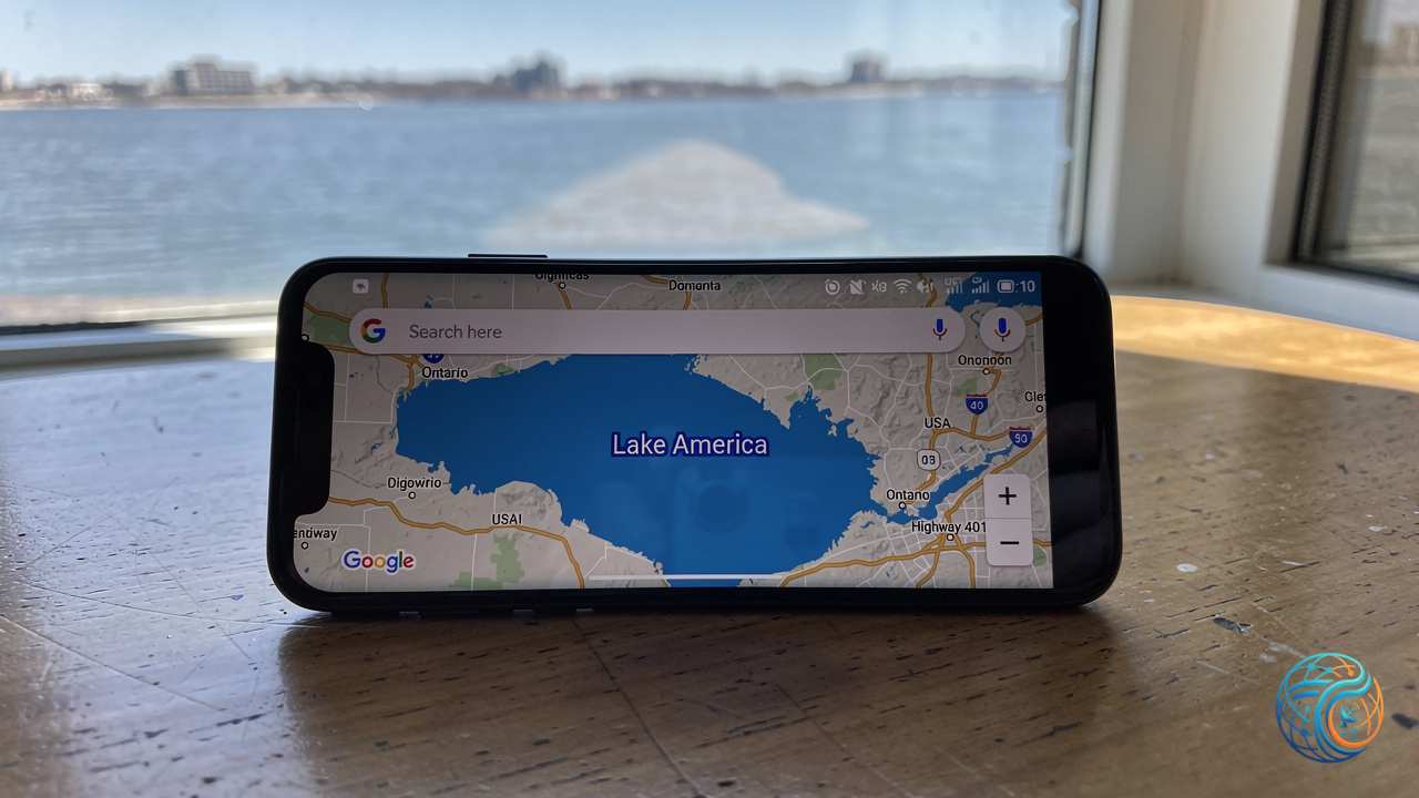 Google Maps, Lake America, Lake Ontario, Cartography, Technology, Maps