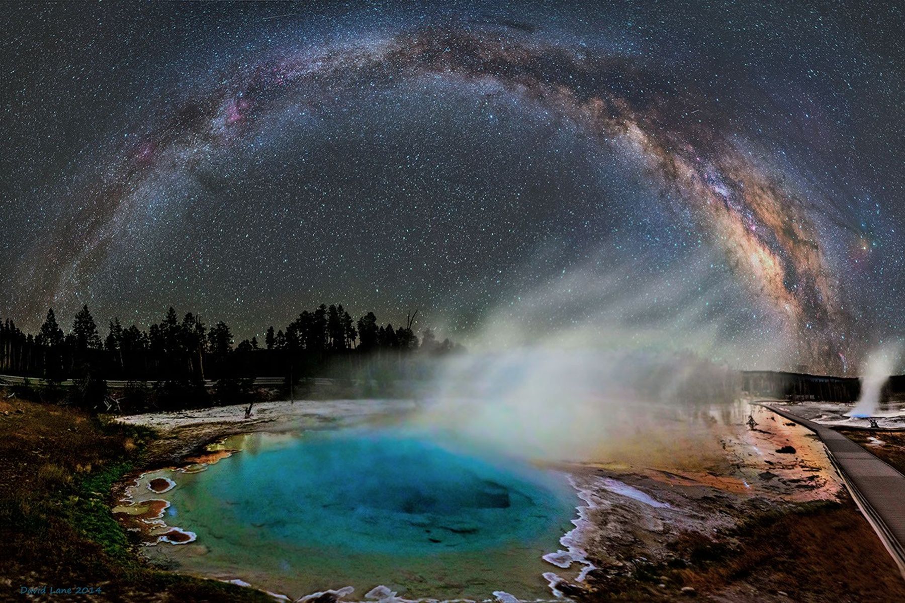 Milky Way, Yellowstone National Park, astrophotography, conservation, space