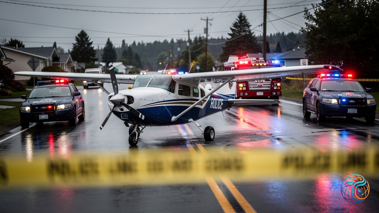 Plane, Emergency Landing, Prince George, RCMP, Highway, Fatality